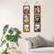 Wall Hanging 5x7 Picture Frames Set of 2, Vertical Collage Distressed Brown Triple Frame(Distressed Brown)7"L x 5"W